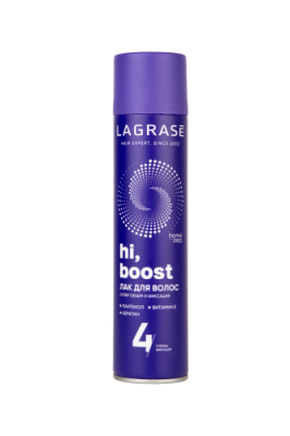 LA GRASE Hi, Boost лак д/волос 225мл